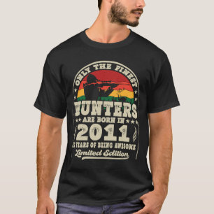 Camiseta Os Melhores Caçadores Estão Nasceres Em 2011 Caça 