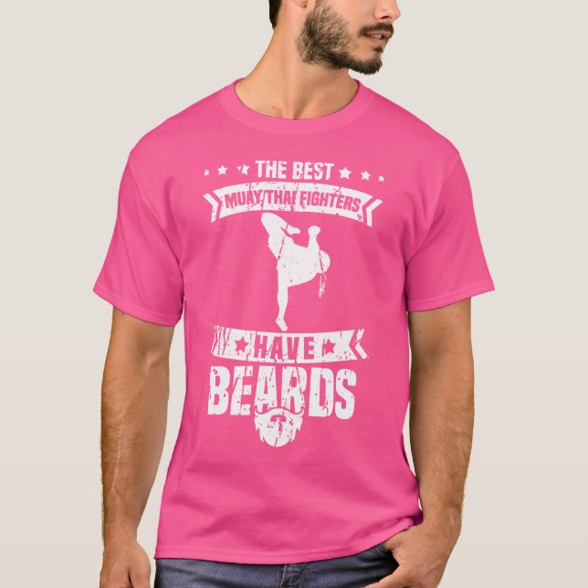 Camiseta Os melhores combatentes tailandeses têm barbarões  (Frente)