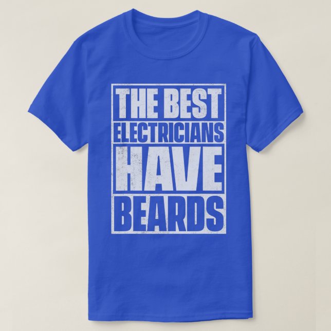 Camiseta Os Melhores Eletrônicos Têm Barba Engraçada (Frente do Design)