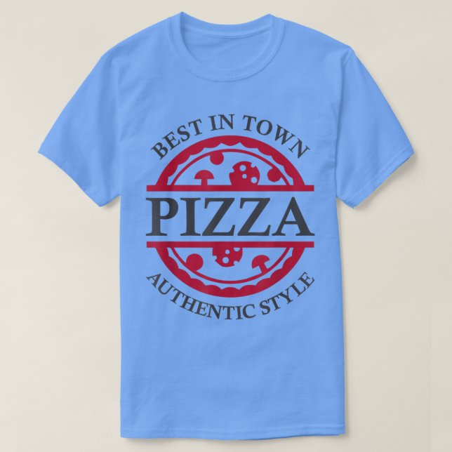 Camiseta Os melhores entregadores de pizza na cidade Authen (Frente do Design)