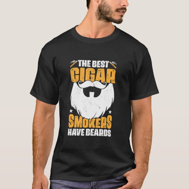 Camiseta Os Melhores Fumadores De Cigarro Têm Charuto (Frente)
