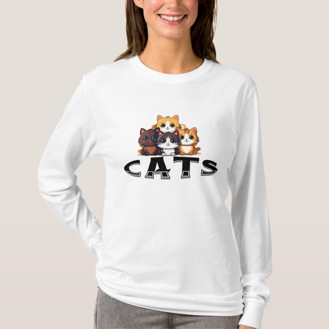 Camiseta Os melhores gatos (Frente)