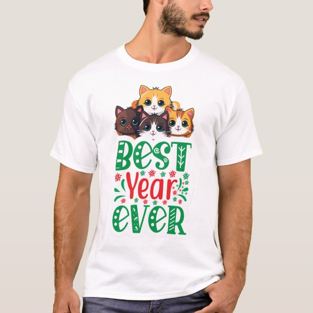 Camiseta Os melhores gatos do ano (Frente)