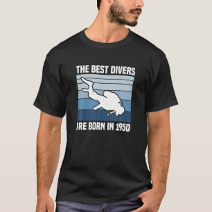 Camiseta Os Melhores Mergulhadores São Nasceres Em 1950 Sc