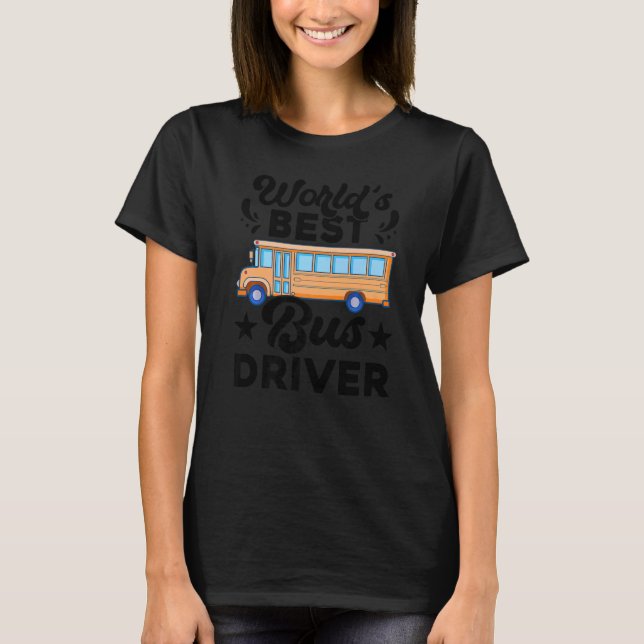 Camiseta Os melhores ônibus comerciais para trabalho de mot (Frente)