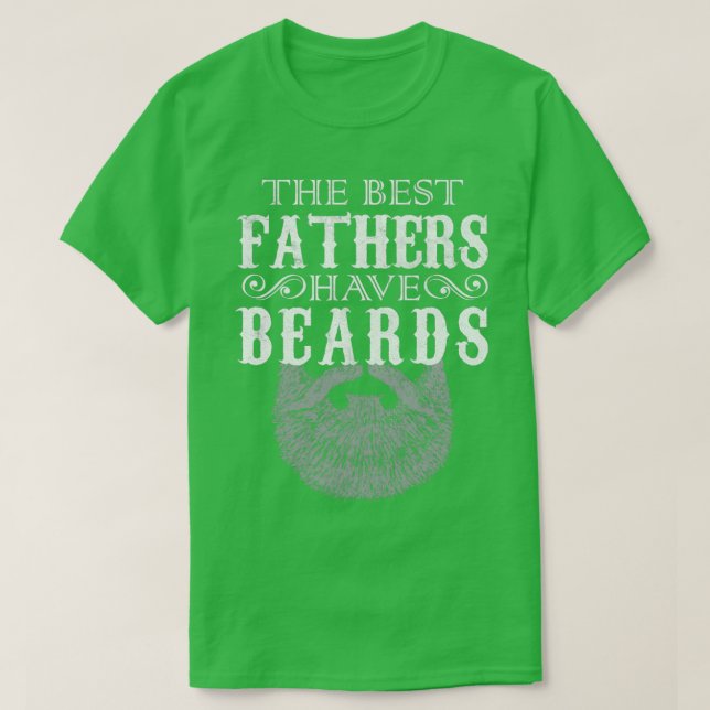 Camiseta Os melhores pais têm barba (Frente do Design)