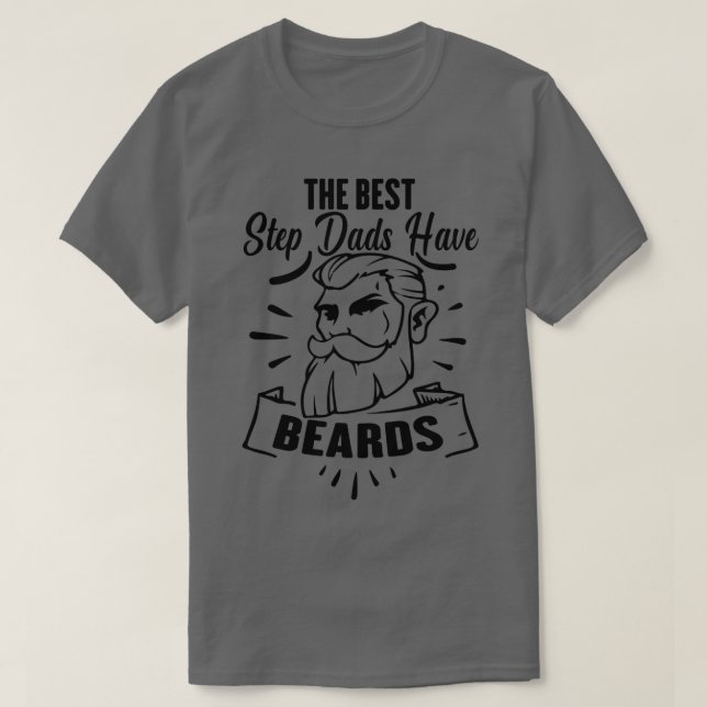 Camiseta Os melhores Pais têm barba (Frente do Design)