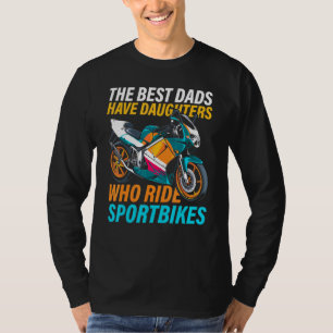 Camiseta Os Melhores Pais Têm Filhas Que Andam De Bicicleta