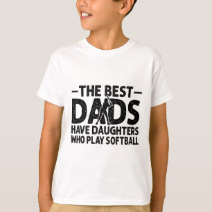 Camiseta Os Melhores Pais Têm Filhas Que Jogam Softll Dad