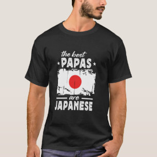 Camiseta Os Melhores Papais são Dia dos Pais Japão Bandeira