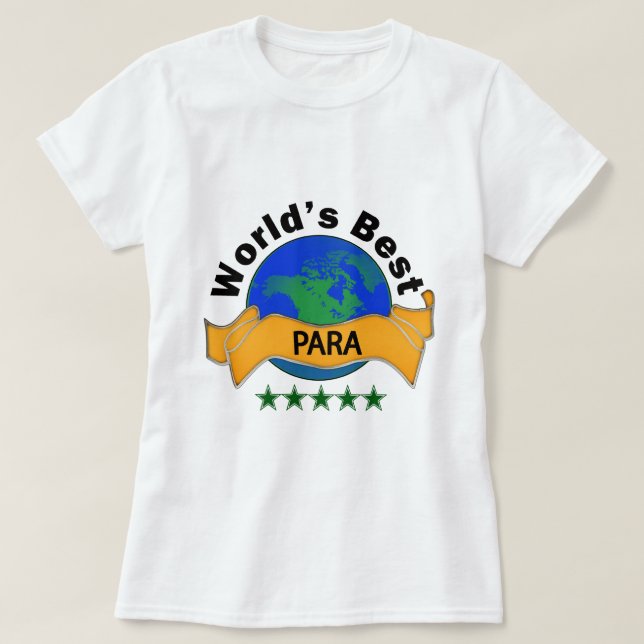 Camiseta Os melhores Para do mundo (Frente do Design)