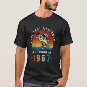 Camiseta Os Melhores Pescadores Estão A Nascer Em 1967 A Pe