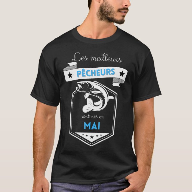 Camiseta Os melhores pescadores nascem em maio (Frente)