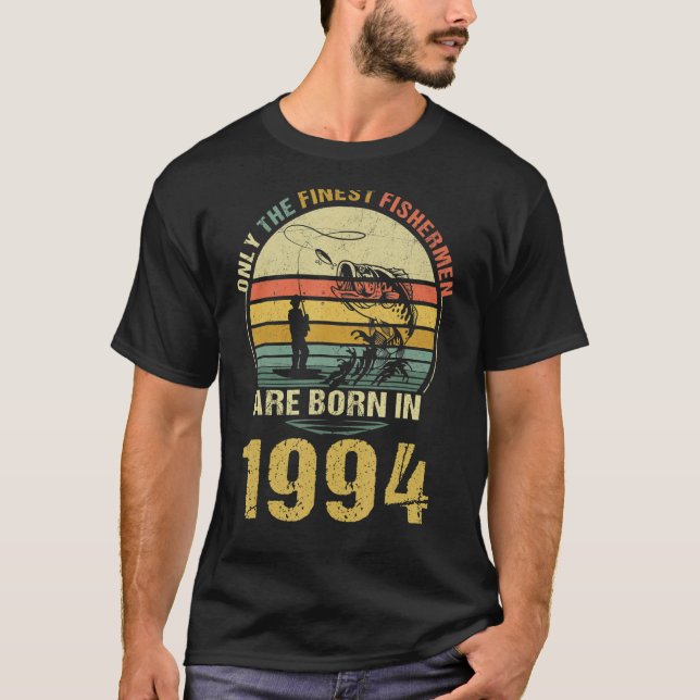 Camiseta Os Melhores Pescadores São Nasceres Em 1994 A Pesc (Frente)
