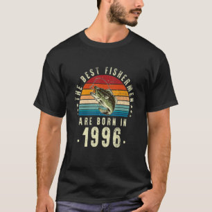 Camiseta Os Melhores Pescadores São Nasceres Em 1996 Vintag