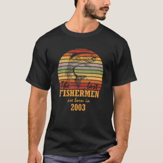 Camiseta Os Melhores Pescadores São Nasceres Em 2003, Retro