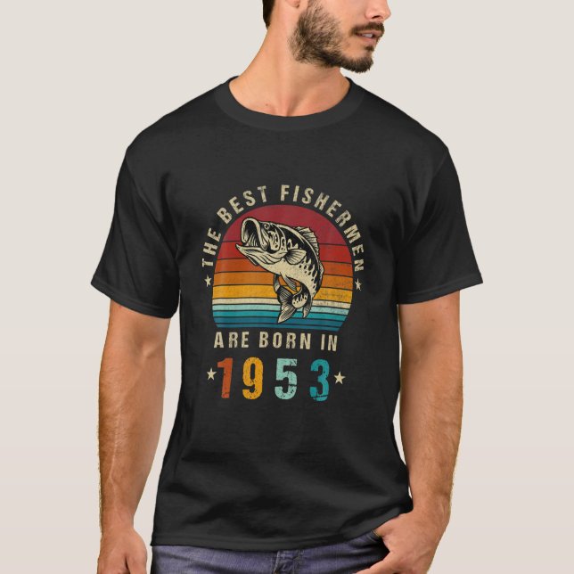 Camiseta Os Melhores Pescadores São Nasceres Na Pesca De Vi (Frente)