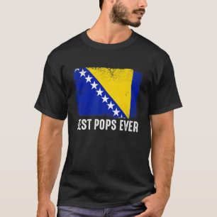 Camiseta Os Melhores Pop De Bandeiras Da Bósnia E Herzegovi