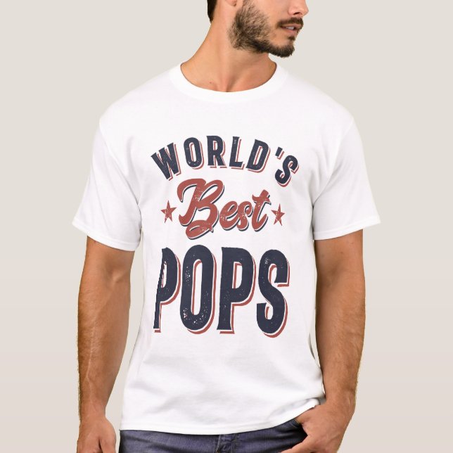 Camiseta Os melhores Pop do mundo | Padre Vovô Presente (Frente)