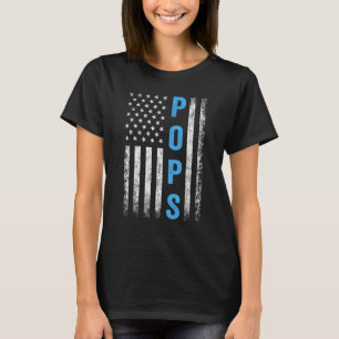 Camiseta Os melhores Pop dos EUA, bandeira americana do pai