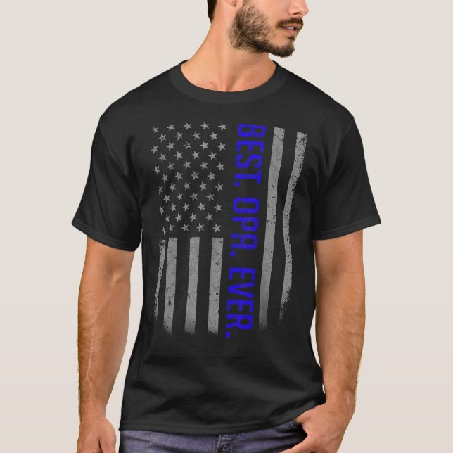 Camiseta Os Melhores Presentes De Bandeira De Pai Do Opa Ev (Frente)