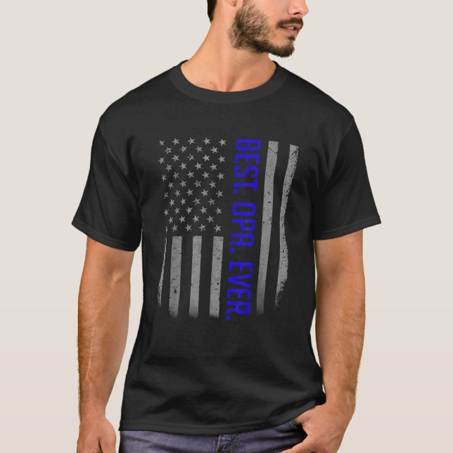 Camiseta Os Melhores Presentes De Pai Do Opa Ever Americano (Frente)