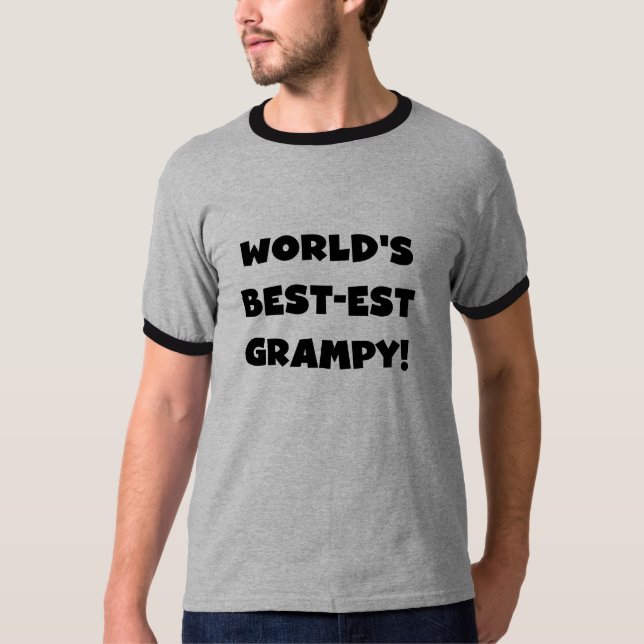 Camiseta Os melhores presentes gananciosos do mundo do text (Frente)