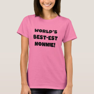 Camiseta Os melhores presentes nonnie do mundo em texto neg