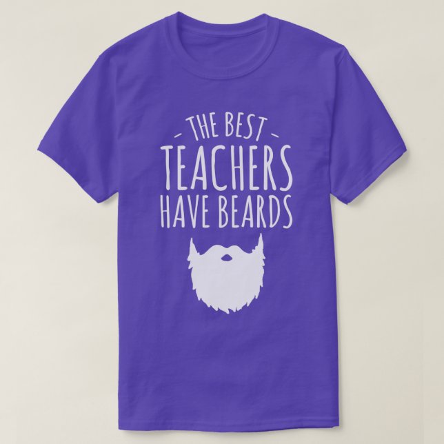 Camiseta Os melhores professores têm barba mimada (Frente do Design)