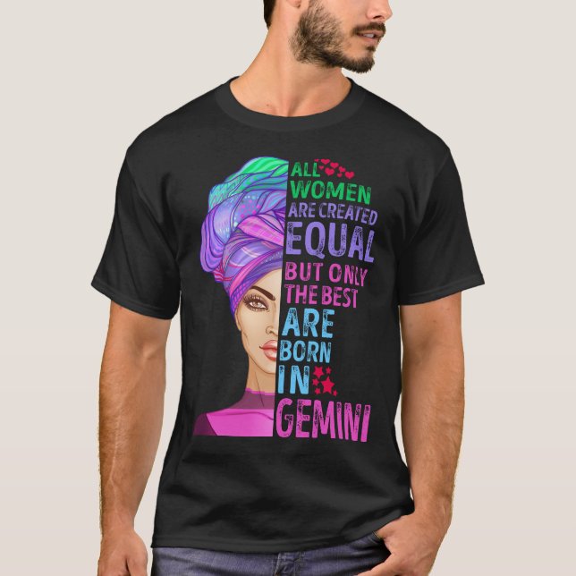 Camiseta Os melhores são os nasceres de Gemini (Frente)