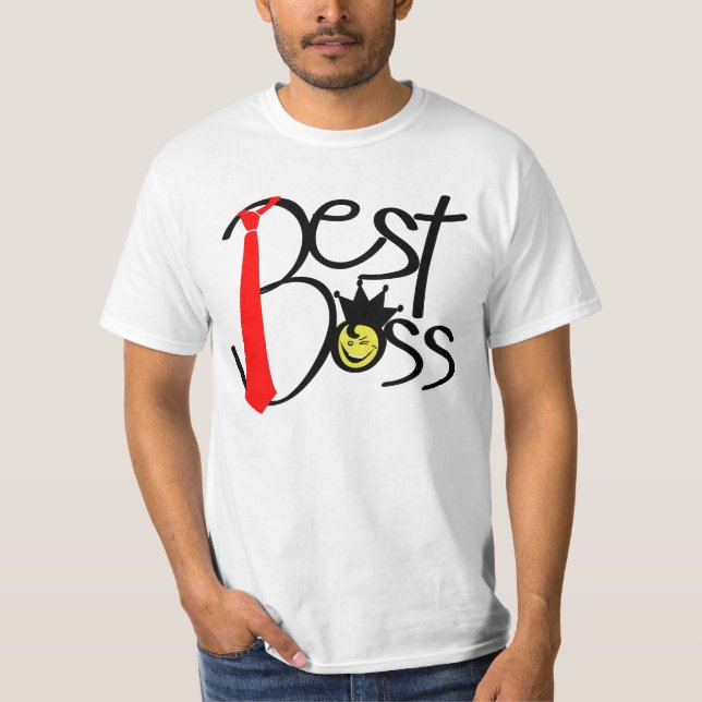Camiseta Os melhores t-shirt do chefe (Frente)
