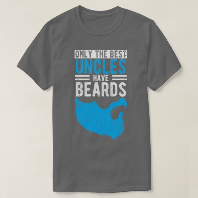 Camiseta Os melhores tios têm barba design Tio design (Frente do Design)