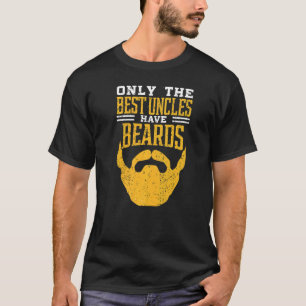 Camiseta Os melhores tios têm barba design Tio design