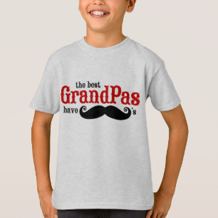 Camiseta Os melhores vovôs têm o t-shirt dos bigodes