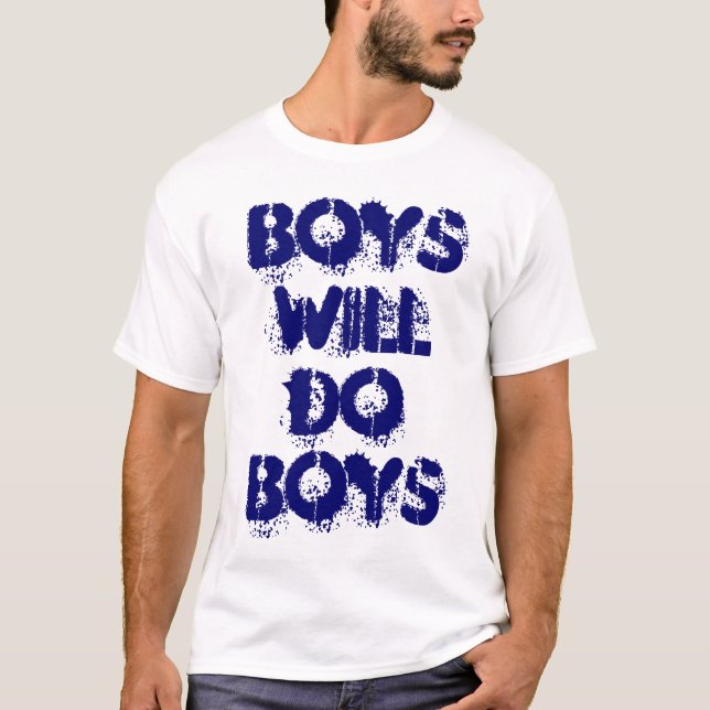 Camiseta Os Meninos Farão Design de texto De Arranjo Para M (Frente)