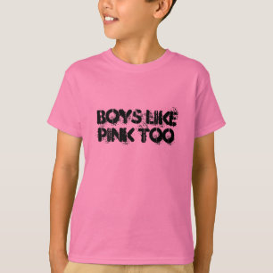Camiseta Os meninos gostam do ROSA demasiado