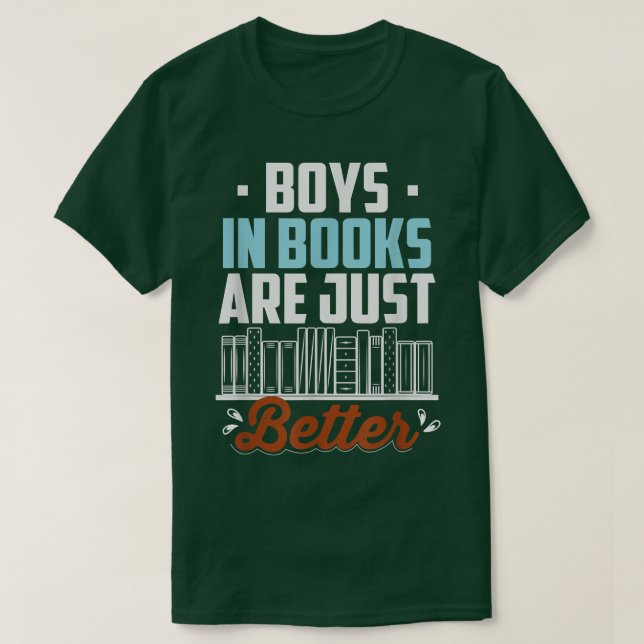 Camiseta Os Meninos Nos Livros São Mais Engraçados Que O Le (Frente do Design)