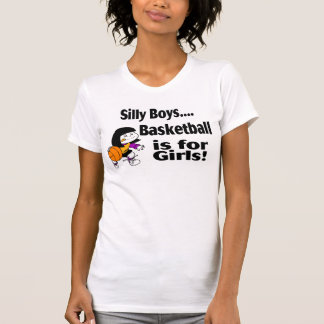 Camiseta Os meninos parvos, basquetebol são para meninas