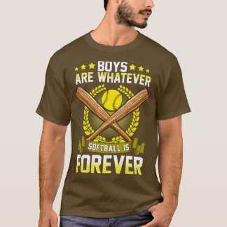Camiseta Os Meninos São Qualquer Coisa Que Softball É Para 