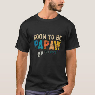 Camiseta Os Mens Vintage Logo Serão Papaw Est. 2022 Pai Da