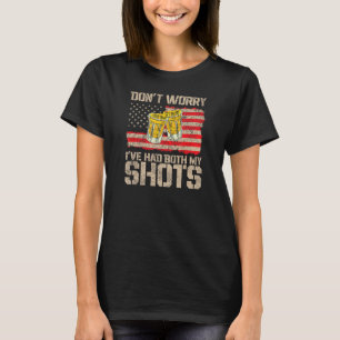 Camiseta Os meus 2 tiros não se preocupam se os meus dois t