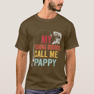 Camiseta Os Meus Amigos De Pesca Favoritos Chamam-Me Pappy 