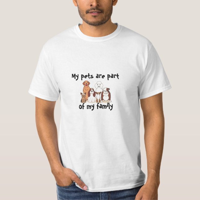 Camiseta Os Meus Animais De Companhia São Família (Frente)