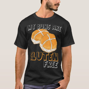 Camiseta Os Meus Buns Estão Livres De Glúten - Doença Celul