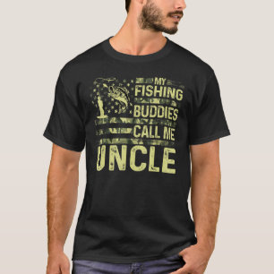 Camiseta Os Meus Companheiros de Pesca Me Chamam de Tio Usa