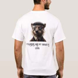 Camiseta Os meus óculos são a minha assinatura.
