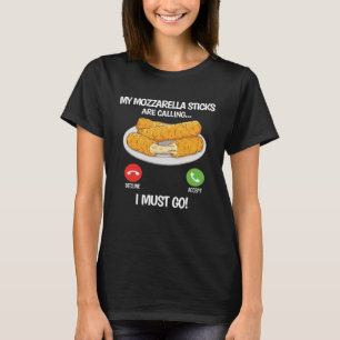 Camiseta Os meus palitos Mozzarella chamam-me Chees Mozzare