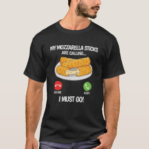 Camiseta Os meus palitos Mozzarella chamam-me Chees Mozzare
