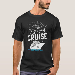 Camiseta Os Meus Primeiros Cruzeiros Mulheres e Meninos Cru