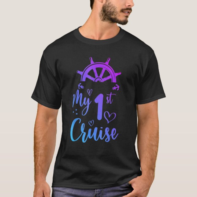 Camiseta Os Meus Primeiros Cruzeiros Mulheres e Meninos Cru (Frente)